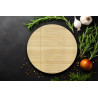 Deska szklana okrągła Jasne Drewno