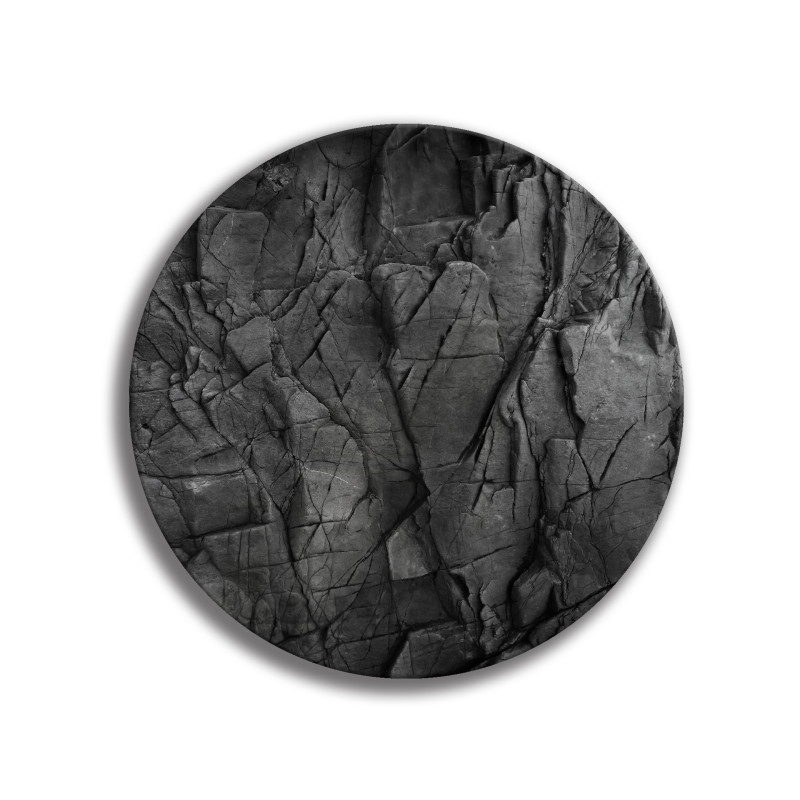 Deska szklana okrągła Czarny Kamień
