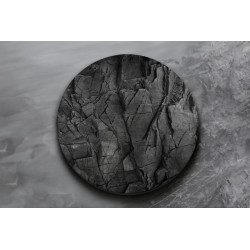 Deska szklana okrągła Czarny Kamień