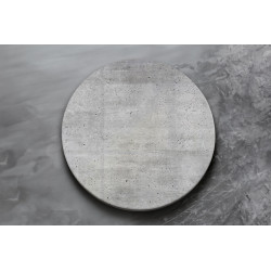 Deska szklana okrągła Beton