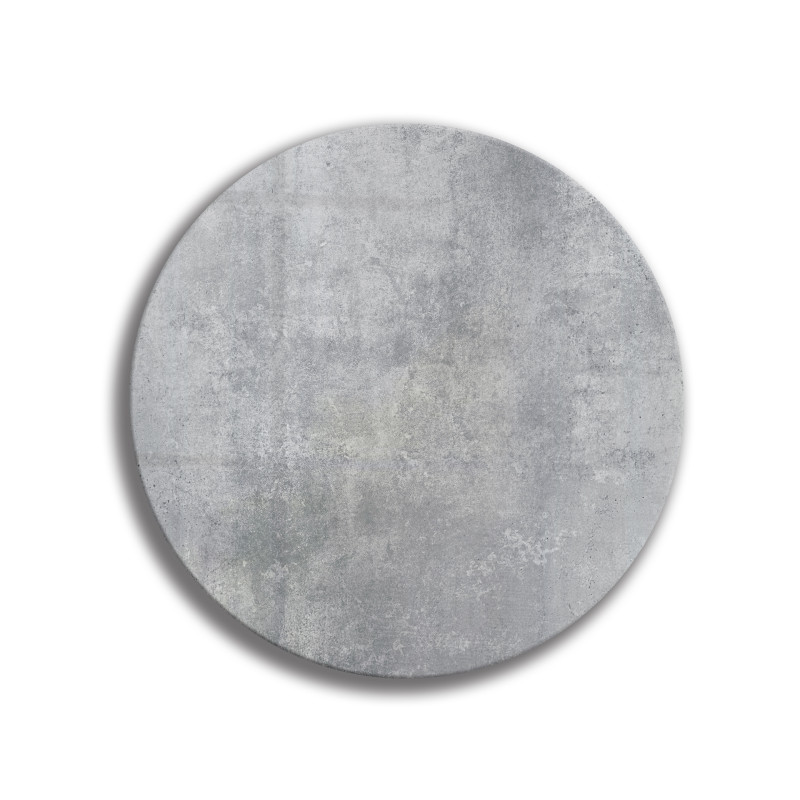 Deska szklana okrągła Beton Ciemny