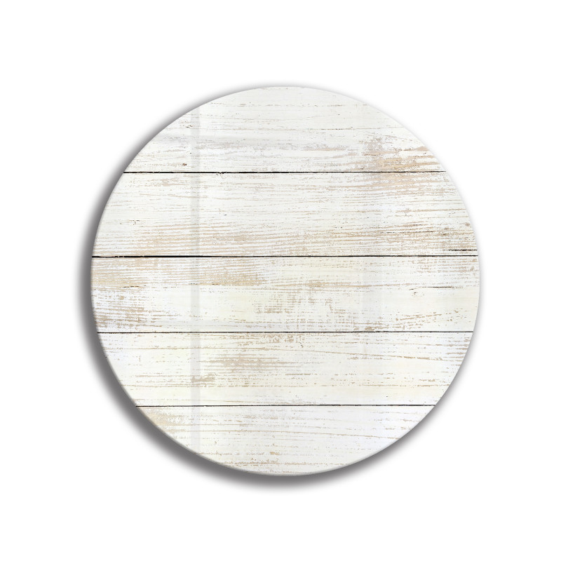 Deska szklana okrągła Białe Deski