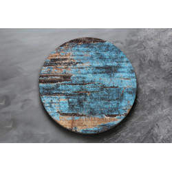 Deska szklana okrągła Niebieska Deska