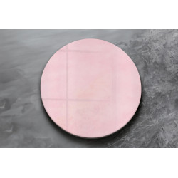 Deska szklana okrągła Różowa