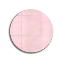 Deska szklana okrągła Różowa