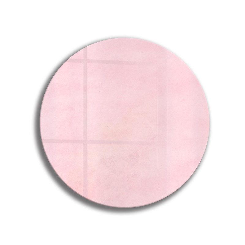 Deska szklana okrągła Różowa