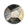 Deska szklana okrągła Marmur Mozaika