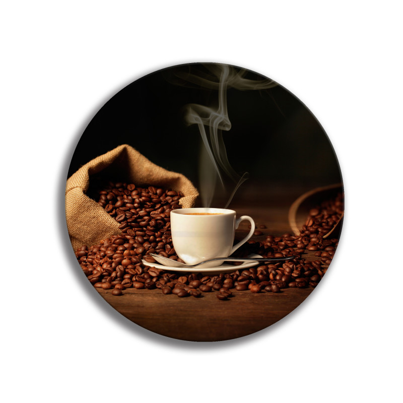 Deska szklana okrągła Filiżanka