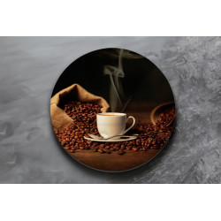 Deska szklana okrągła Filiżanka
