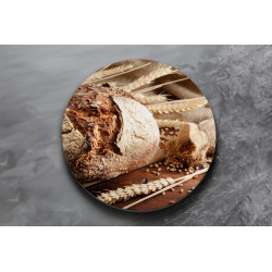 Deska szklana okrągła Chleb