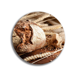 Deska szklana okrągła Chleb