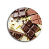 Deska szklana okrągła Czekolada