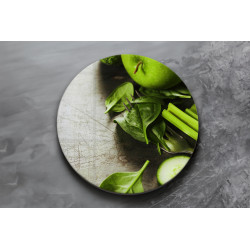 Deska szklana okrągła Green Food