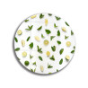 Deska szklana okrągła Limonki Liście