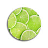 Deska szklana okrągła Limonki Plastry