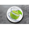 Deska szklana okrągła Zielone Jabłuszko