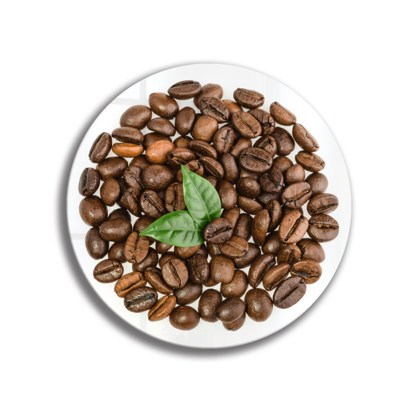 Deska szklana okrągła Kawa