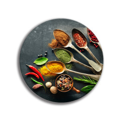 Deska szklana okrągła Łyżki...