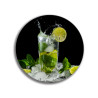 Deska szklana okrągła Limonka Drink