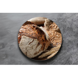 Deska szklana okrągła Pieczywo