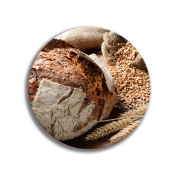 Deska szklana okrągła Pieczywo