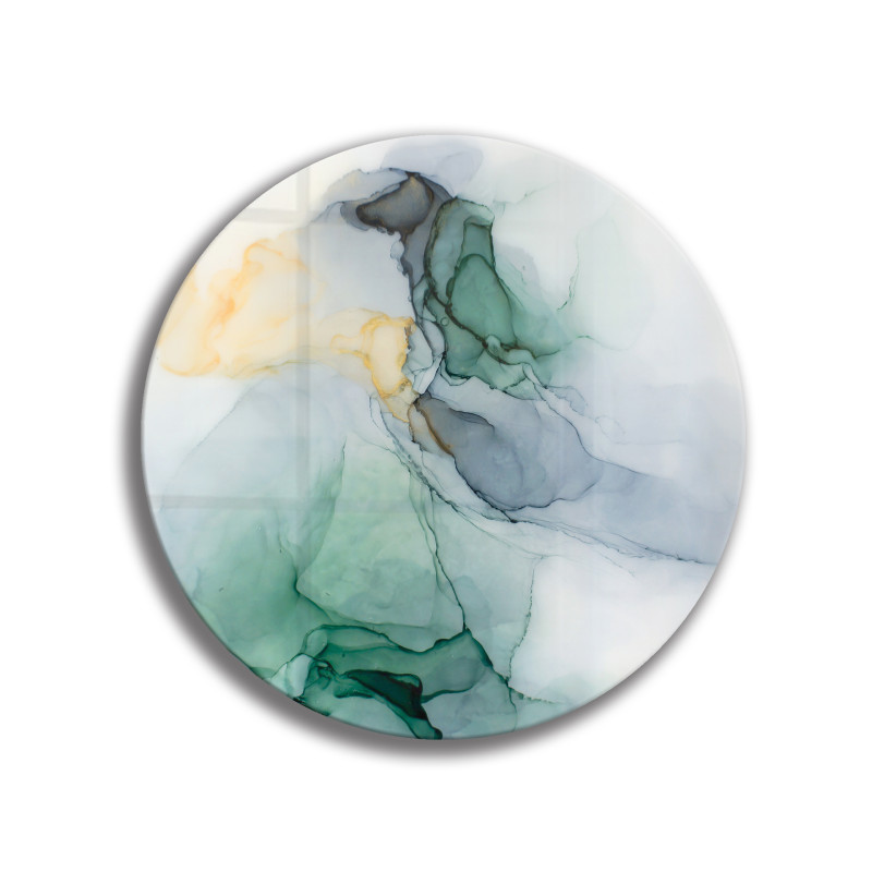 Deska szklana okrągła Akwarela