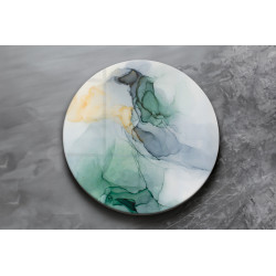 Deska szklana okrągła Akwarela