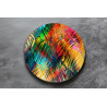 Deska szklana okrągła Kolorowa