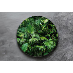 Deska szklana okrągła Palmy