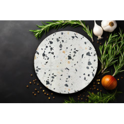 Deska szklana okrągła Lastriko Jasne