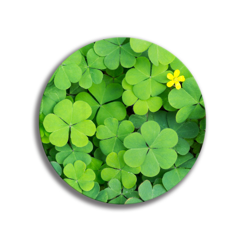 Deska szklana okrągła Koniczyna