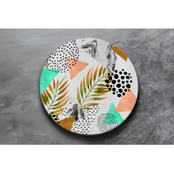 Deska szklana okrągła Sztuka