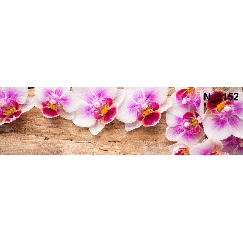 PANEL SZKLANY DO KUCHNI 200x50 cm STORCZYKI DREWNO