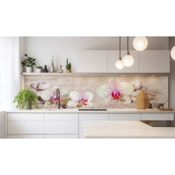 PANEL SZKLANY DO KUCHNI 200x50 cm STORCZYKI PIASEK