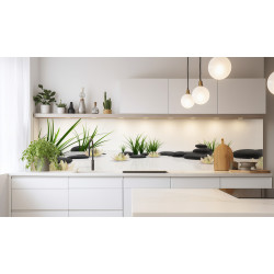 PANEL SZKLANY DO KUCHNI 200x50 cm STORCZYKI TRAWY