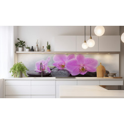 PANEL SZKLANY DO KUCHNI 200x50 cm STORCZYKI KAMIENIE