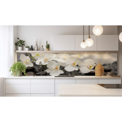 PANEL SZKLANY DO KUCHNI 200x50 cm STORCZYKI KAMIENIE WODA