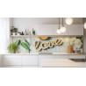 PANEL SZKLANY DO KUCHNI 200x50 cm LOVE