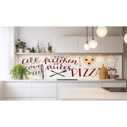 PANEL SZKLANY DO KUCHNI 200x50 cm PIZZA