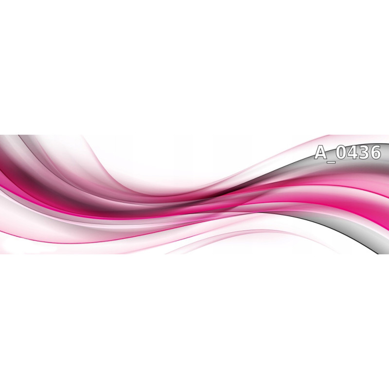 PANEL SZKLANY DO KUCHNI 200x50 cm RÓŻOWO-FIOLETOWA ABSTRAKCJA