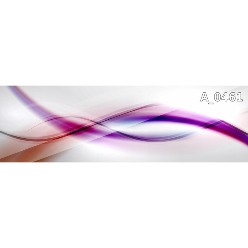 PANEL SZKLANY DO KUCHNI 200x50 cm FIOLETOWA ABSTRAKCJA