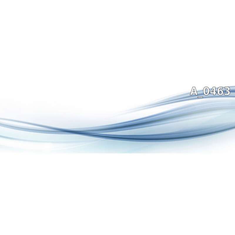 PANEL SZKLANY DO KUCHNI 200x50 cm NIEBIESKA ABSTRAKCJA