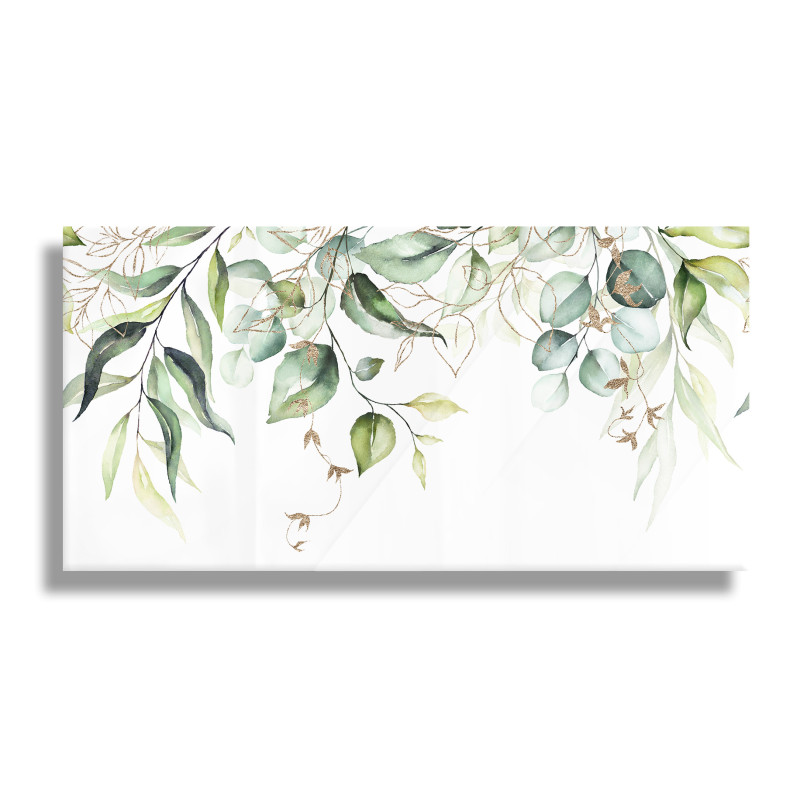 PANEL SZKLANY DO KUCHNI 60x30 cm LIŚCIE