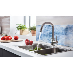 PANEL SZKLANY DO KUCHNI 60x30 cm LÓD