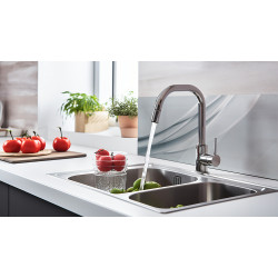 PANEL SZKLANY DO KUCHNI 60x30 cm SZARA ABSTRAKCJA