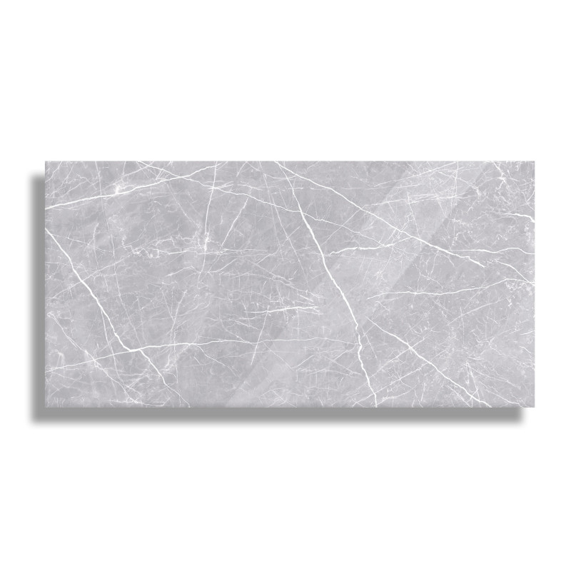 PANEL SZKLANY DO KUCHNI 60x30 cm MARMUR SZARY