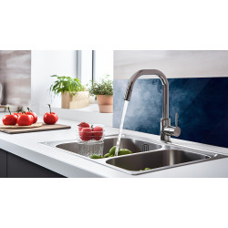 PANEL SZKLANY DO KUCHNI 60x30 cm GRANATOWA ABSTRAKCJA