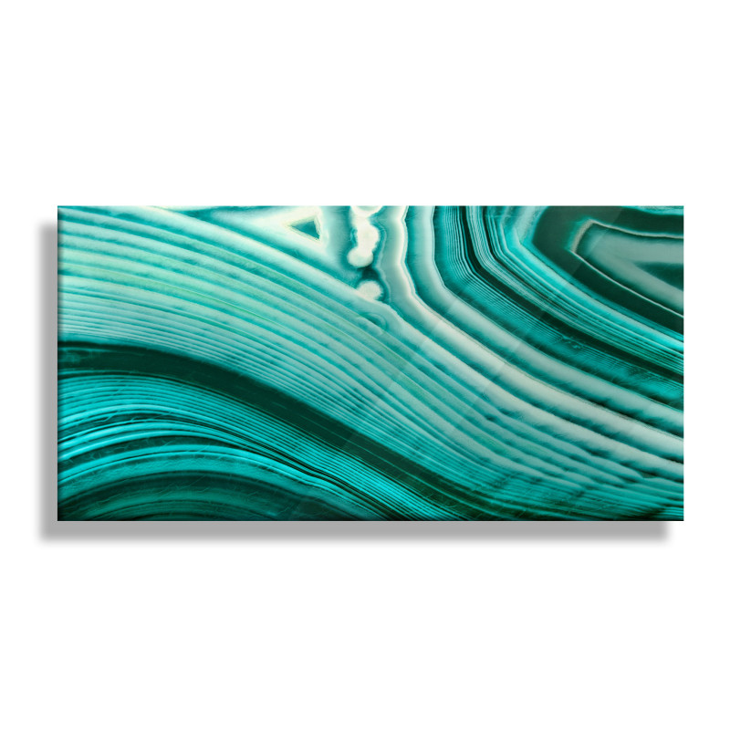 PANEL SZKLANY DO KUCHNI 60x30 cm TURKUSOWY KAMIEŃ