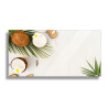 PANEL SZKLANY DO KUCHNI 60x30 cm KOKOS LIŚCIE PALMY