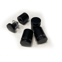 PANEL SZKLANY DO KUCHNI 60x60cm PRZEZROCZYSTY 4mm CZARNE DYSTANSE